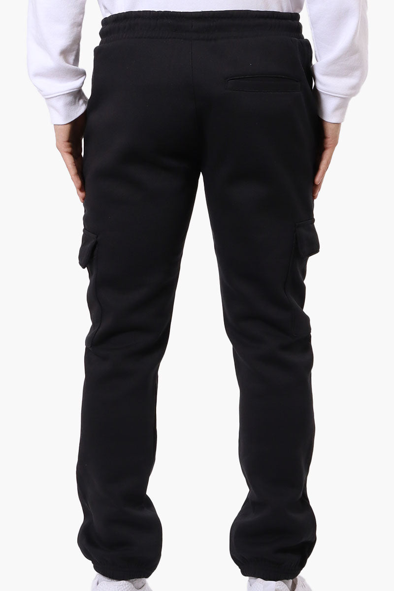 Essentials By Drill Tie Waist Cargo Joggers - Black